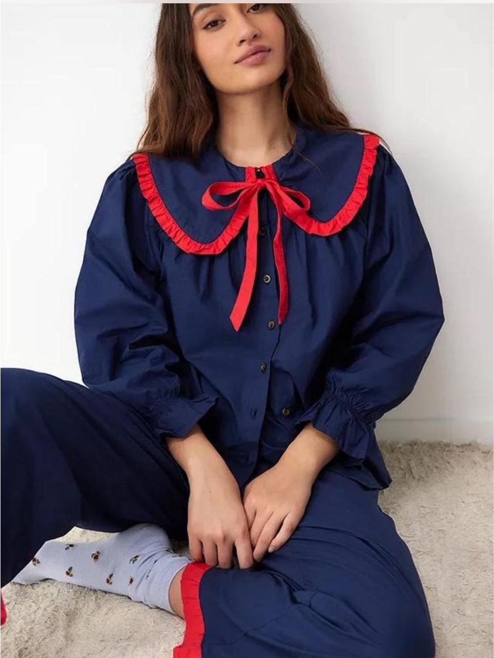 Damson Madder Maria Navy Pajama Set